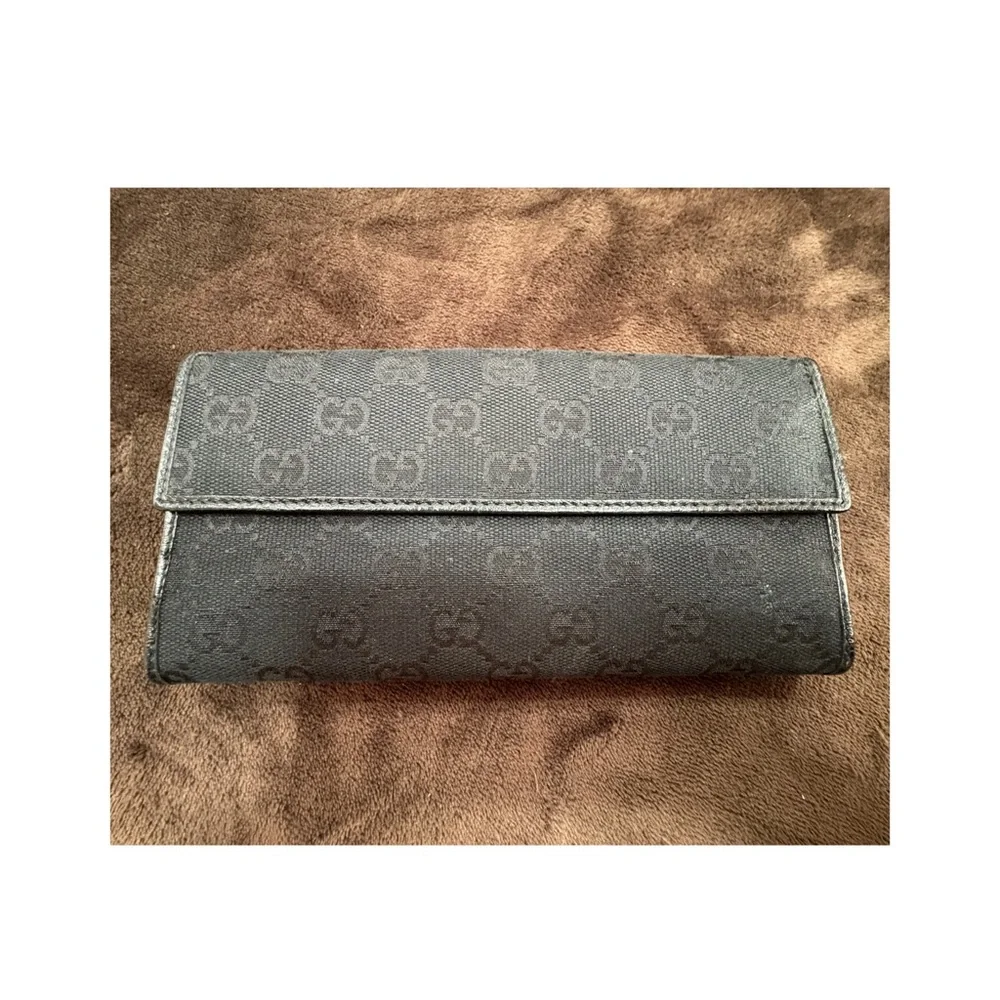 Gucci Supreme Canvas and Leather Wallet EUC - Picture 3 of 9